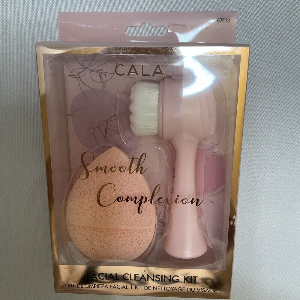 Cala Smooth Complexion Facial Cleansing Kit. Dual Action Facial Cleansing Brush - Picture 1 of 3
